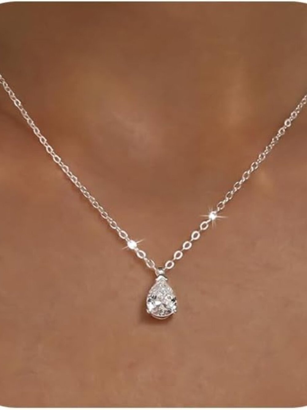 Gold Necklace for Women 14K Gold Plated Dainty Pendant Chain Puffy Heart Italian